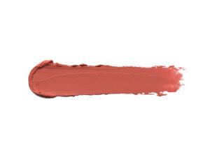 brown-pink lipstick swatch on white background