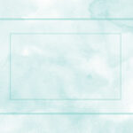 Makeup Must Haves, blue watercolor background with a rectangle