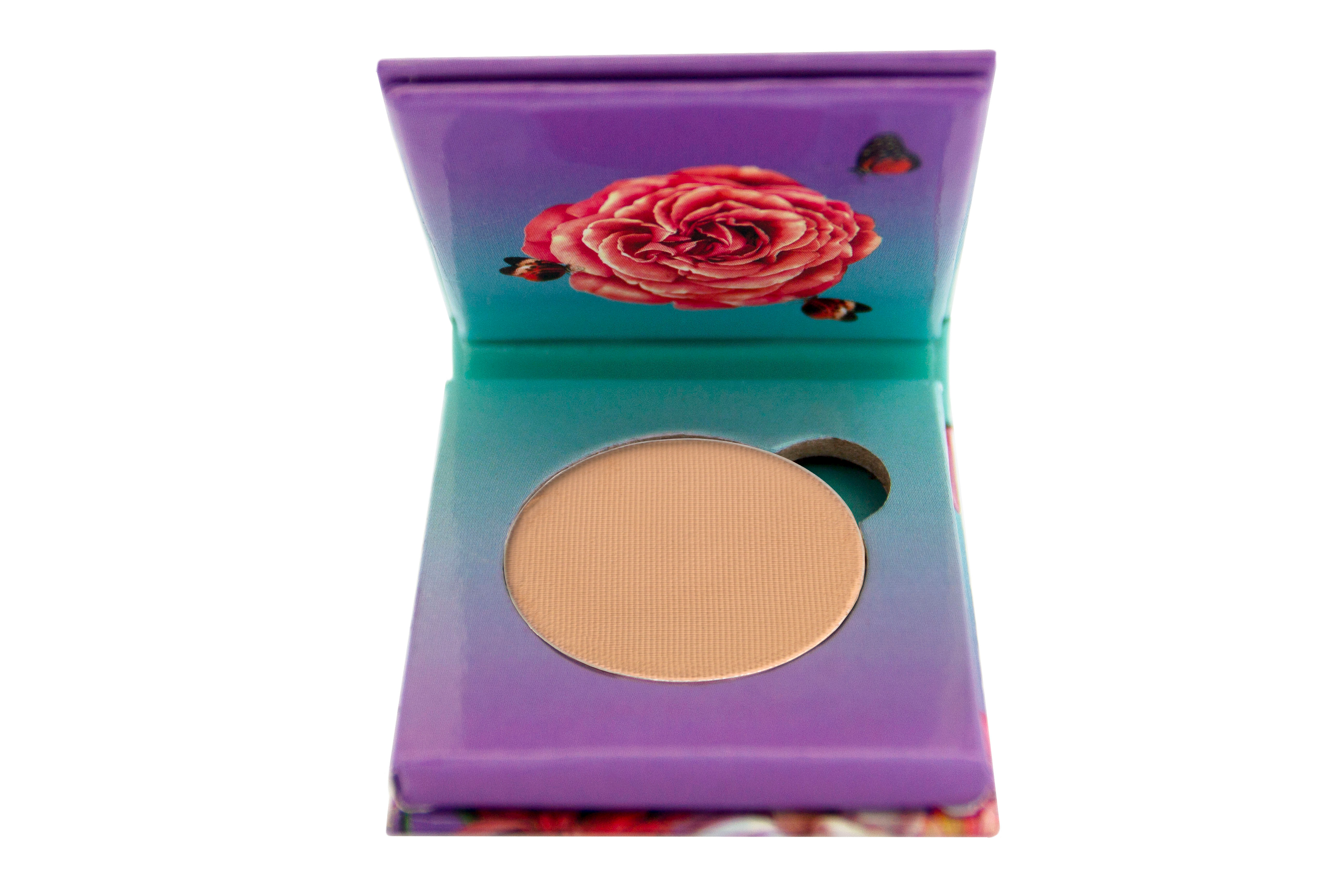 Kalahari FFlamingo Paradise Single Palette Matte Collection in purple and blue gradient paper package