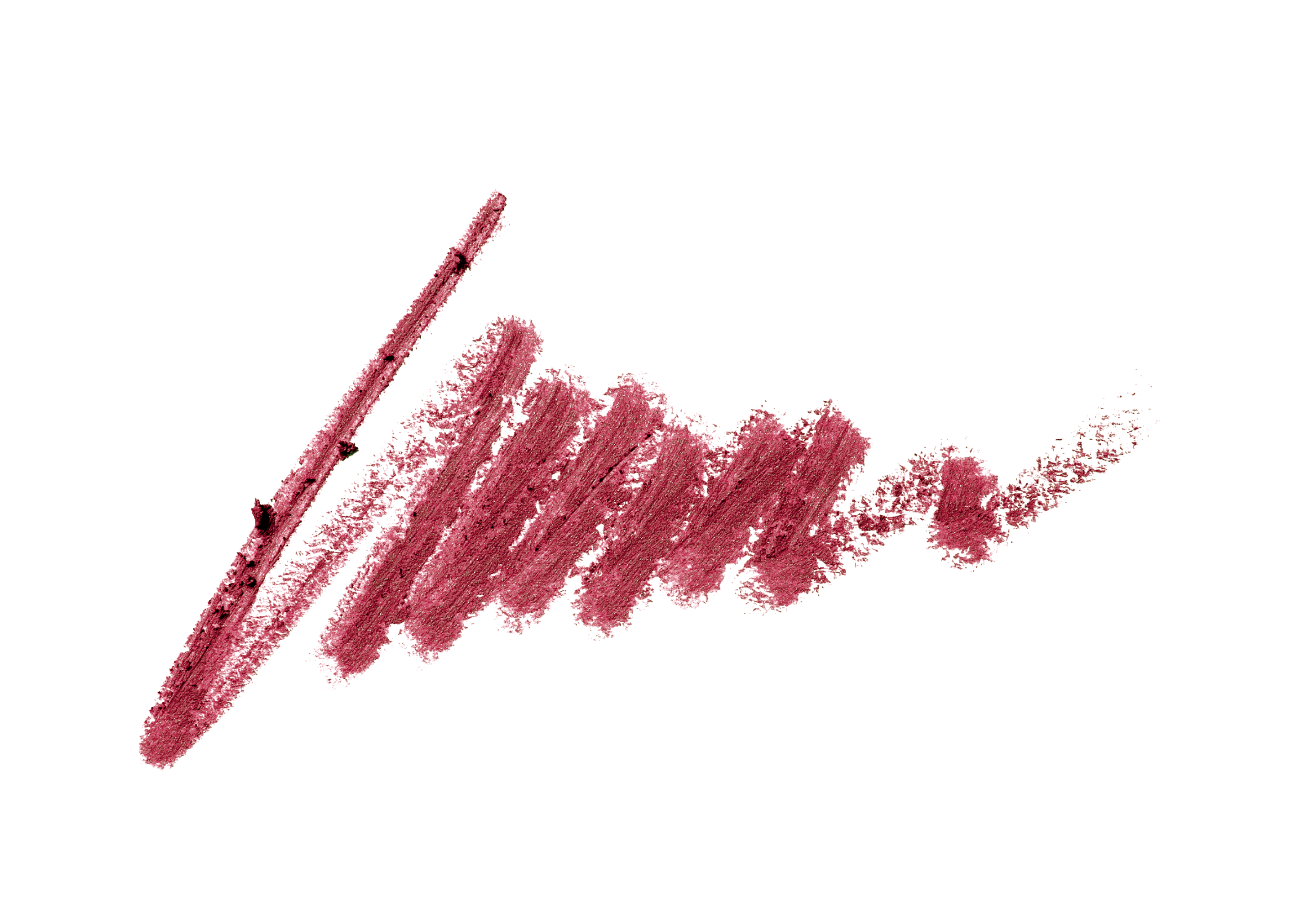 Raspberry Float Sculpting Lip Definer Crème lip liner pencil swatch, texture, smear on isolated white background
