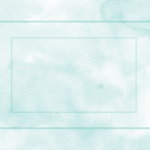 About us And Our Story, a blue watercolor background with a rectangle